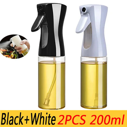 200/300/500ml Oil Spray Bottle BBQ Cooking Olive Oil Sprayer Plastic Baking Oil Spray Empty Bottle Vinegar Bottle Or  Oil brush