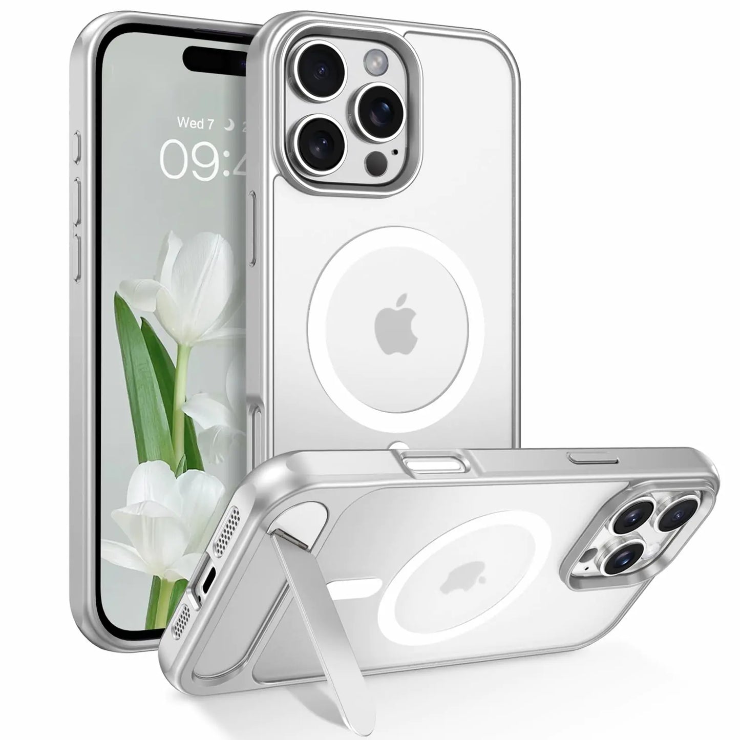iPhone 16 Pro Matte Magnetic Case with Stand